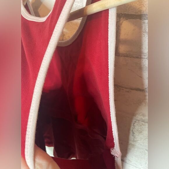 VTG Y2K 90’s Abercrombie and Fitch 092 Gym Issue Rhinestone Red Logo Cami Tank - Picture 7 of 7